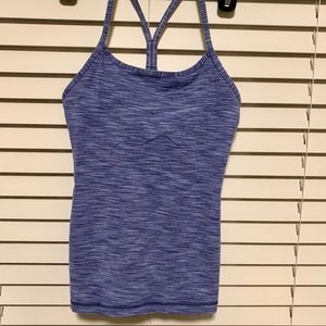 Lululemon Power Y Tank Luon, Blue Size 4